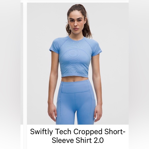 lululemon athletica Tops - Swiftly tech poolside blue